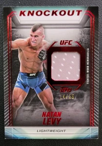 2024 Topps UFC Knockout - Knockout Relics Natan Levy #KR-NL Red /25 - Picture 1 of 2