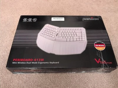 Perixx PERIBOARD-613W Mini Wireless DUAL MODE Ergonomic Split Keyboard - Image 1 of 4