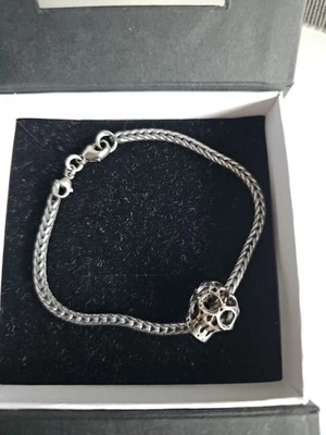 Armband + Anhänger Von Trollbeads 925Sterlingsilber Mexica Sugar Scull Totenkopf - Bild 1 von 4