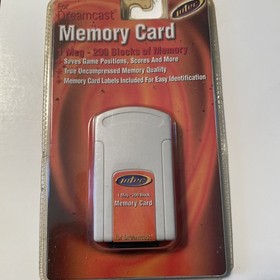 Intec Sega Dreamcast Memory Card 1 Meg 200 Blocks of Memory New In Box