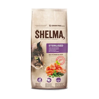 8595606406780 SHELMA Sterilised Salmon - trockenfutter für Katzen - 8kg SHELMA - Bild 1 von 4