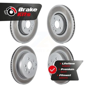 Front Rear Coated Disc Brake Rotors Kit For 2008-2012 Land Rover LR2 - Picture 1 of 1