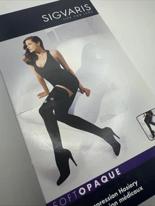 SIGVARIS 842NSSW35 Soft Opaque 20-30 Compression Thigh High-Closed Toe Nude (SS) - Picture 1 of 8