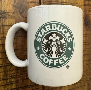 Starbucks Coffee Cup Mug 11.5Fl Oz Mermaid Double Sided Logo 2008 Classic White - Bild 1 von 8