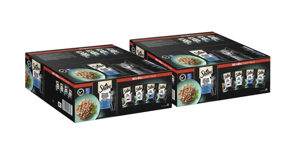 2x80x85g Sheba Katzenfutter Nassfutter Delikatesse in Gelee Fisch Variation - Bild 1 von 1