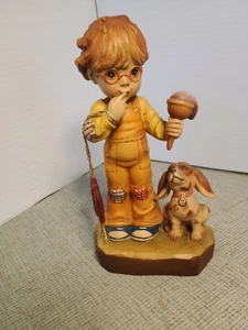 Sweet Treat Vintage Sarah Kay ANRI woodcarving LTD Edition. 660/4000 - Picture 1 of 11