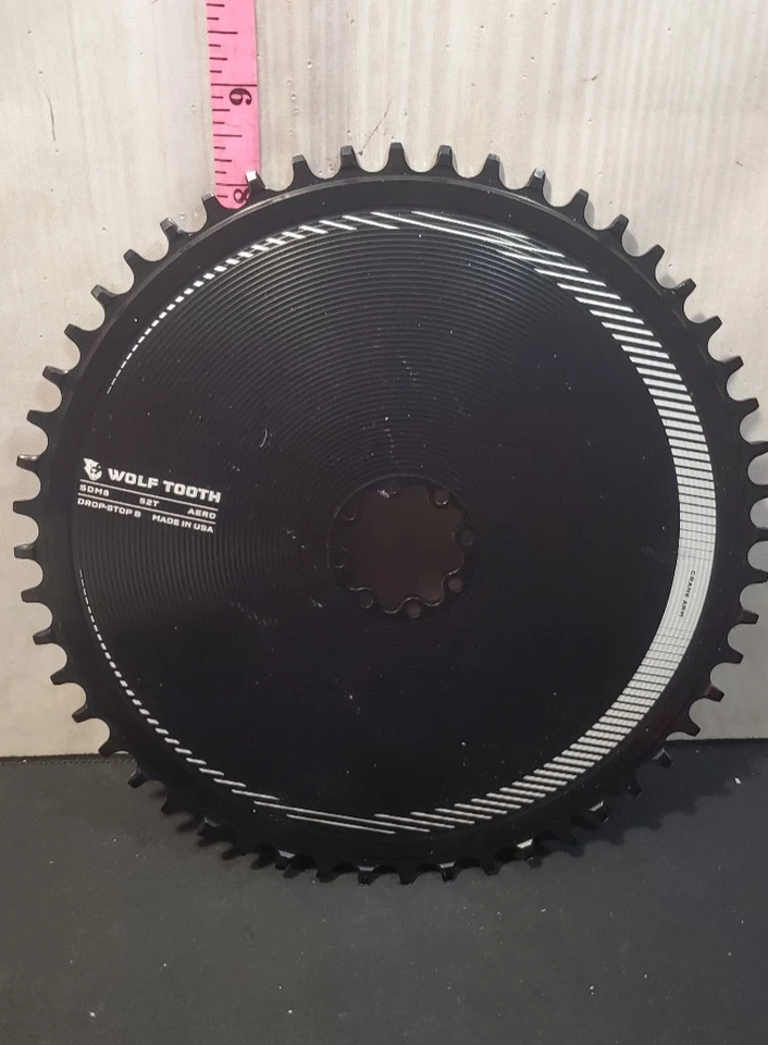Plato Aero 52T Wolftooth Wolf diente montaje directo para SRAM 8 pernos Foto 1 de 4