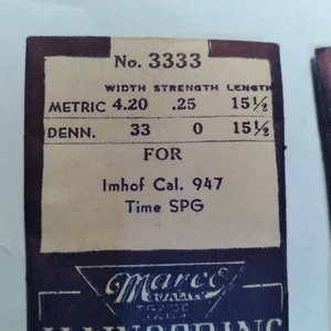 Marco 3333 main Spring 4.20  .25  18 1/2   in.  EMHOF 912 b31 - Picture 1 of 1