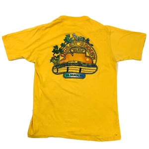 Vtg 1980s Ocean Eddie’s Virginia Beach Bar Thrashed Souvenir Surf T Shirt L - Picture 1 of 12