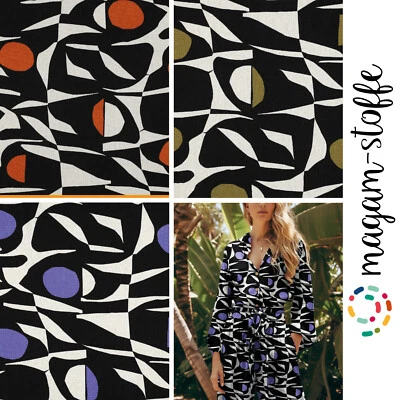 MAGAM-Stoffe "Olivia" Mode Stoff aus Holland Leinen Viskose Meterware ab 50cm - Bild 1 von 4