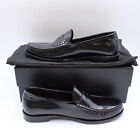 Saint Laurent Le Loafers Penny Loafers in Black Patent Leather -Men's Size EU 44