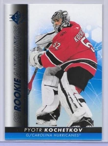PYOTR KOCHETKOV 22-23 UD SP/ROOK. AUTH. BLUE SP RC/AHL CHAMPION/CANES - Picture 1 of 2