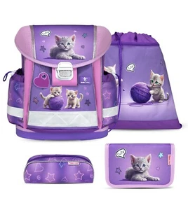 Belmil Schulranzen Set Classy 4-tlg ab 1. Klasse 403 Little Kittens Kleine Katze - Bild 1 von 10