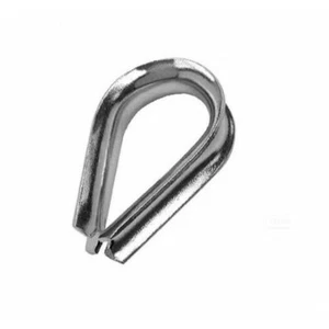 Wire Rope Eyelet Thimble in A4 (T316) Marine Grade Stainless Steel - Picture 1 of 2