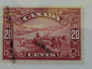 1929 Canada Post 20c Harvesting Stamp