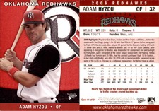 Adam Hyzdu 2008 Grandstand Altoona Curve 10th Anniversary #10 Card