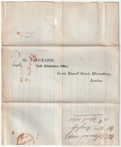 1840 WOLVERHAMPTON H/S 2 UNPAID INSURANCE MEDICAL WILLm BAYLISS EDWARD COLEMAN - Picture 1 of 2