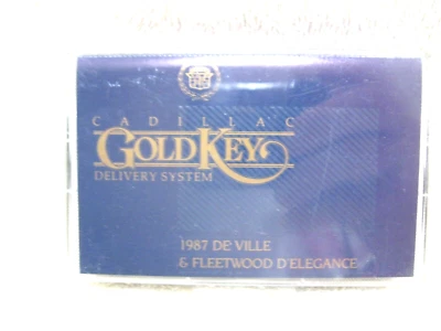 Vintage Collectible CADILLAC GOLD KEY DELIVERY SYSTEM 1987 DeVille & Fleetwood - Image 1 of 4