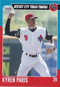 Rocket City Trash Pandas Kyren Paris RC 2023 Rookie Angels Liga Menor - Imagen 1 de 1
