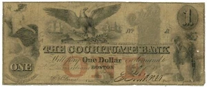 18XX Cochituate Bank Boston Massachusetts MA $ 1 Nr. 304 (L1717) - Bild 1 von 2