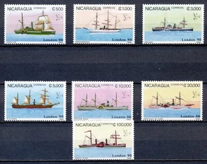 ENVÍOS EN SELLOS - NICARAGUA 'LONDRES 90' - VAPORES ANTIGUOS - MNH JUEGO DE 7 Hk171 - Imagen 1 de 1