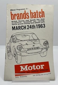 Brands Hatch Motor Racing Sonntag offizielles Programm, Sonntag, 24. März 1963 - Bild 1 von 2