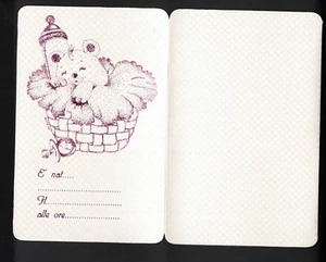 Biglietto portafoto - ricordo Battesimo pieghevole - Imagen 1 de 2