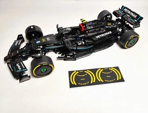 Custom Tire Pirelli Stickers For LEGO Slicks 42171 Mercedes W14 - Zdjęcie 1 z 2