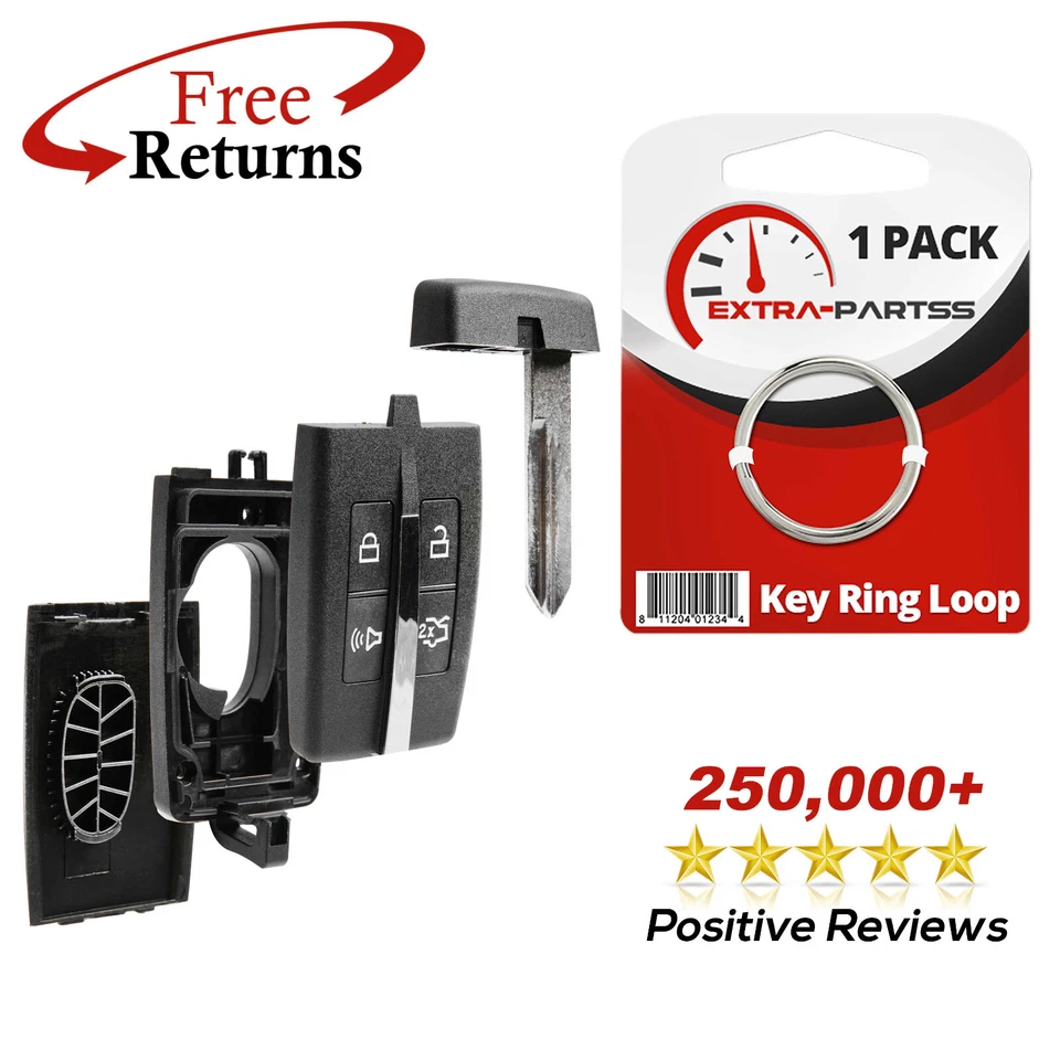 Replacement 2011 2012 Lincoln MKT Remote Key Fob Shell Case Pad No Electronics Foto 1 de 4