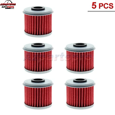 5pcs Oil Filter Filters for Honda 2002-2017 CRF450R / 2005-2017 CRF450X - Image 1 of 4