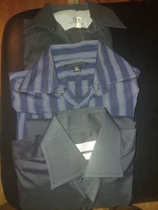 Mens Medium Designer Dress Shirts Set Of 3 - Picture 1 of 10