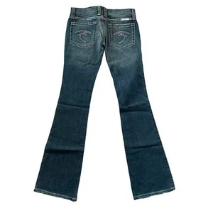 Frankie B. Y2K Dark Low Rise Downtown Slim Bootcut Jeans Size 2 NWT $179 - Picture 1 of 7