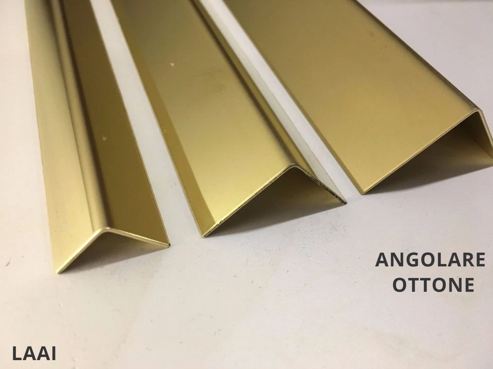 Angolare in OTTONE da 20 x 20 x 2 mm ( 100/200 cm ) - Immagine 1 di 1