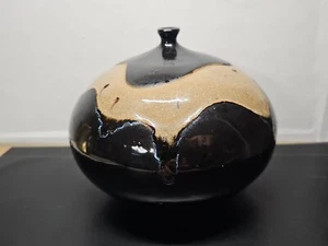 Beautiful Vintage Hand Crafted Art Studio Glazed Pottery Pot Signed Brooman - Bild 1 von 10