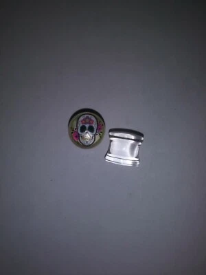1 par de tapones de resina transparente calavera de azúcar silla de montar de 7/16" 11 mm Foto 1 de 3
