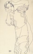 Egon Schiele - Bildnisstudie CANVAS PICTURE POSTER PRINT WALL ART UNFRAMED #A157