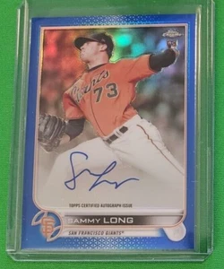 2022 Topps Chrome Sammy Long Blue Refractor Auto /150 San Francisco Giants RC🔥 - Picture 1 of 2