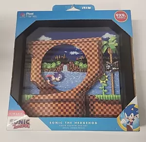 Pixel Frames Sonic The Hedgehog Loop Scene 9x9 Shadow Box Art NEU - Bild 1 von 6