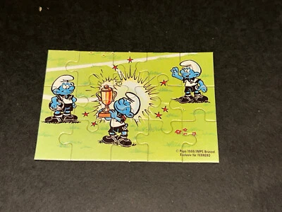 Puzzle  Fussballschlümpfe 1988 unten rechts ohne BPZ - Bild 1 von 2