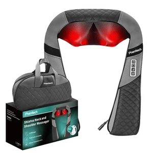 Shiatsu Neck and Back Massager with Heat-3D Deep Tissue Kneading Pillow for P... - Picture 1 of 8