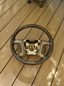 Chevrolet Silverado Tahoe 2012 volante de cuero negro con crucero 07-13 OEM - Imagen 1 de 10