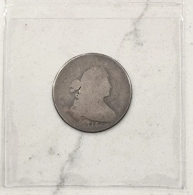 Moneda de Estados Unidos 1806 busto drapeado cuarto de plata 25C obsoleta Philadelphia Mint Foto 1 de 3