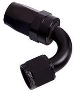 Aeroflow AF104-04BLK -4AN Taper Series 120 Degree Hose End Black - Picture 1 of 4