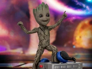 Beast Kingdom Guardians Of The Galaxy Vol. 2 Dancing Groot Life Size Statue New - Picture 1 of 10