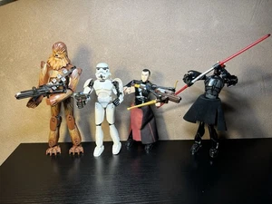 Star Wars Lego Bionicle Chewbacca,Storm Trooper,Darth Maul, Chirrut Imwe - Used - Picture 1 of 24