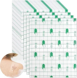 20 Wasserdicht Transparent Bandage, 12 * 15CM Duschpflaster Wasserfest Groß, Tat - Bild 1 von 7