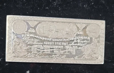 Barra de peso cien 1964 medalla de plata de ley de México Foto 1 de 4