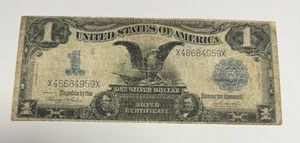 1899 $1 Large Silver Certificate Fr# 233 Black Eagle Teehee-Burke Note (tear) - Picture 1 of 3