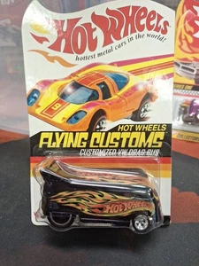 Hot Wheels 2003 Flying Customs Customized VW Drag Bus In Black - Picture 1 of 2