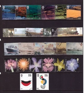 Gran Bretaña GB 2004 fino usado 9 juegos completos sellos de selección FDC - Imagen 1 de 2